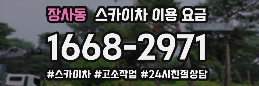 장사동 스카이차 이용 요금