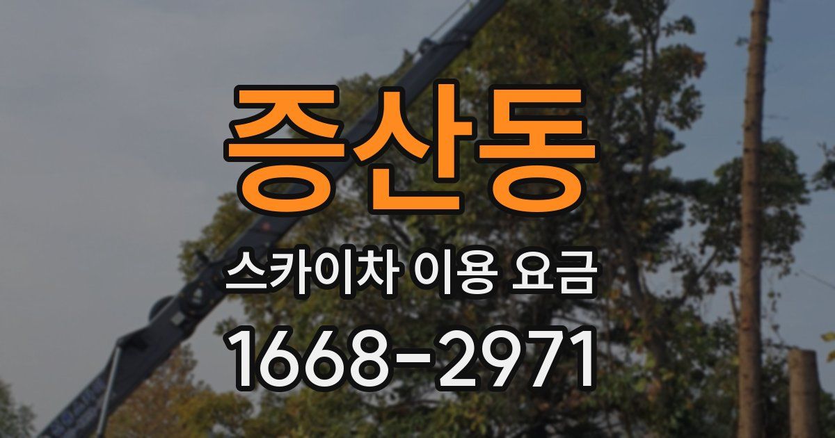 증산동 스카이차 이용 요금