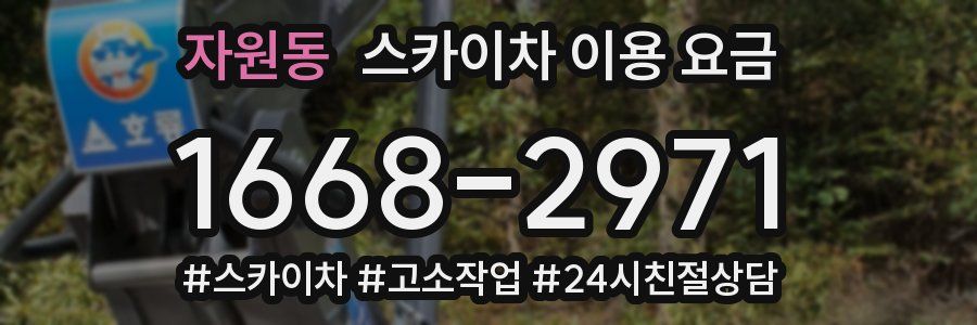 자원동 스카이차 이용 요금