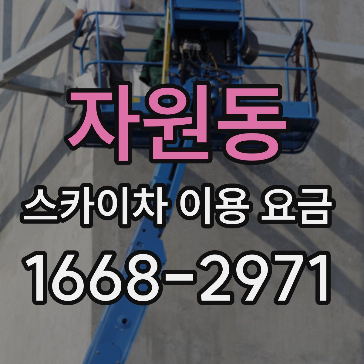 자원동 스카이차 이용 요금