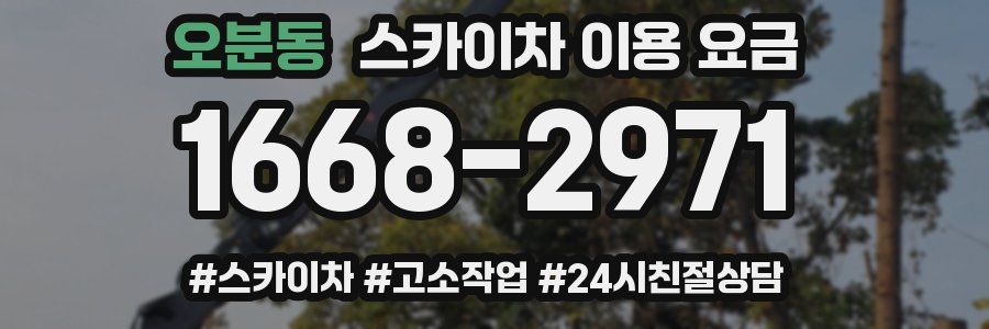 오분동 스카이차 이용 요금