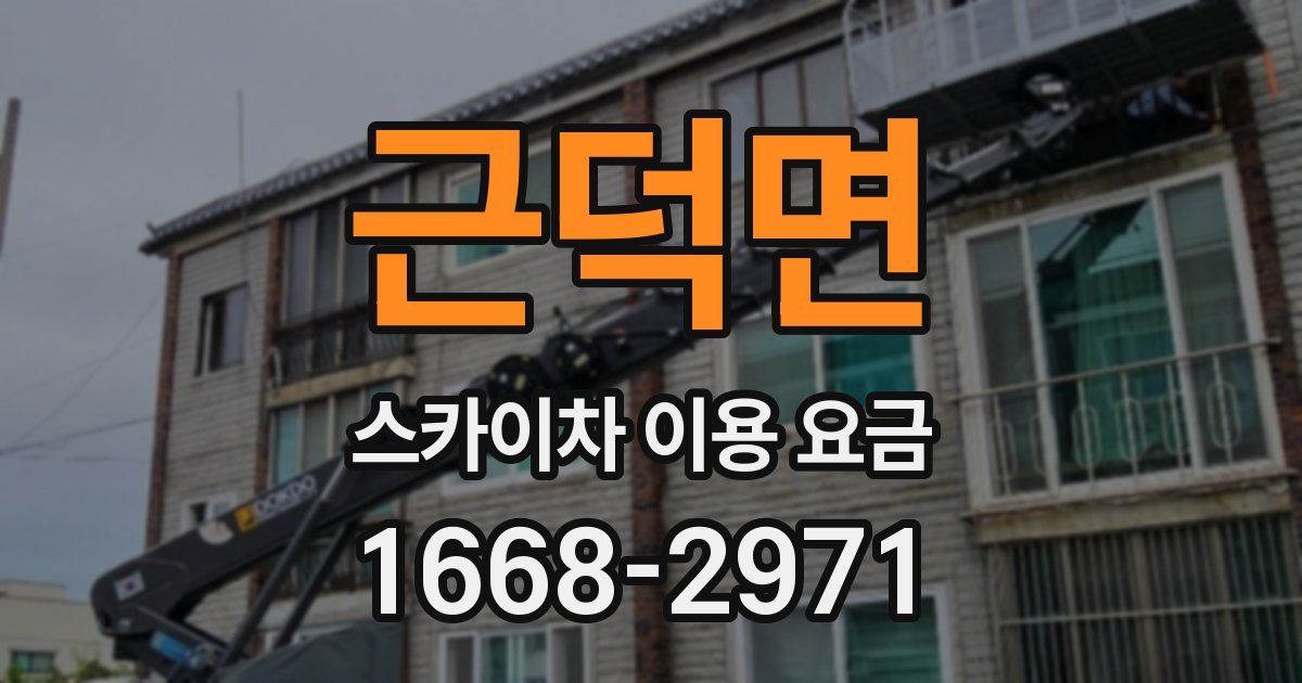 근덕면 스카이차 이용 요금