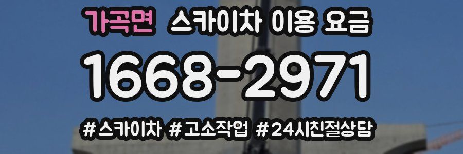 가곡면 스카이차 이용 요금