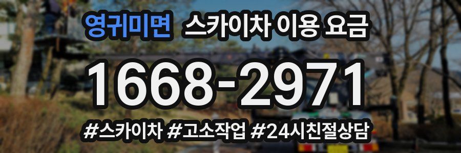 영귀미면 스카이차 이용 요금