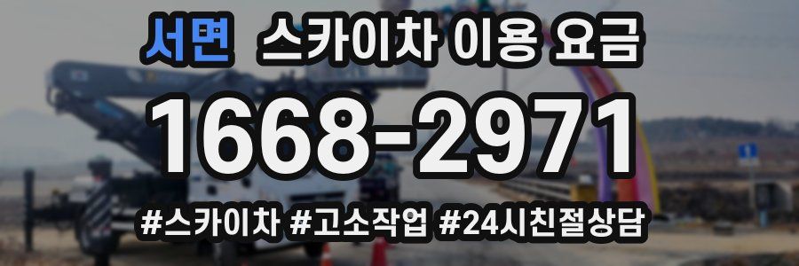 서면 스카이차 이용 요금