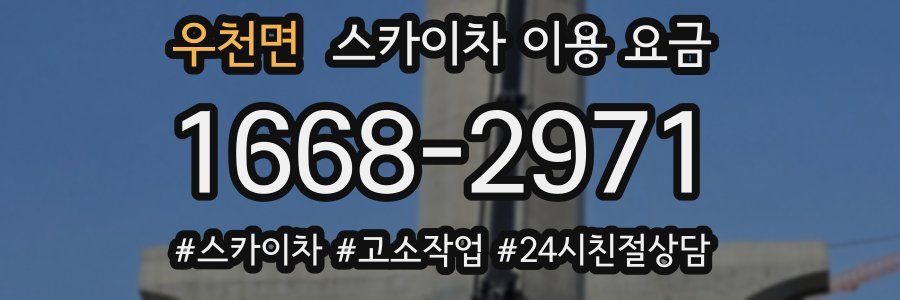 우천면 스카이차 이용 요금