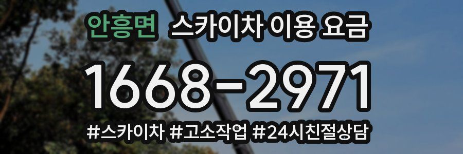 안흥면 스카이차 이용 요금