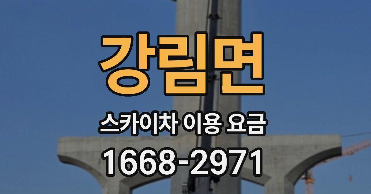 강림면 스카이차 이용 요금