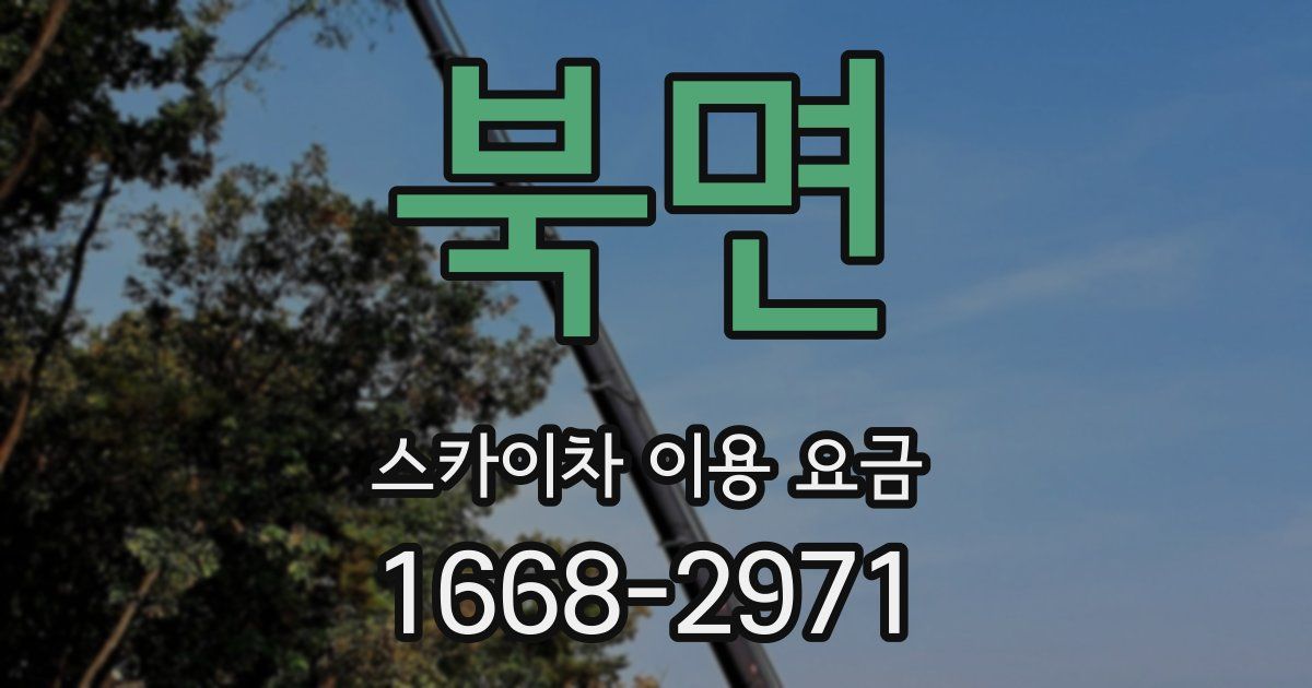 북면 스카이차 이용 요금