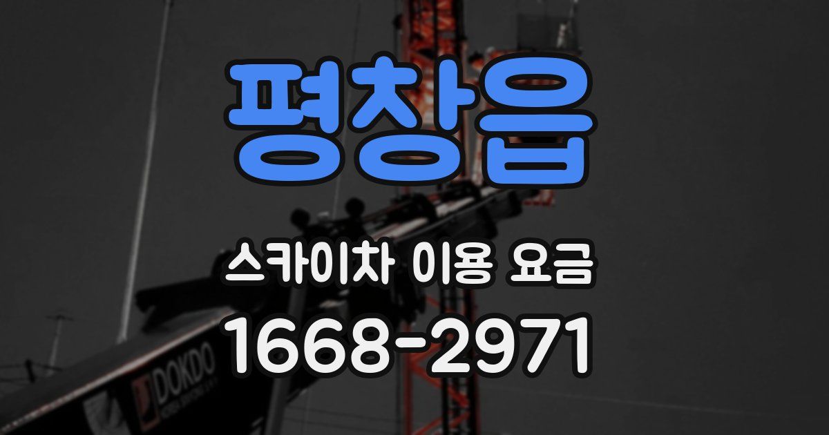 평창읍 스카이차 이용 요금