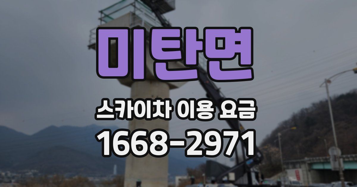 미탄면 스카이차 이용 요금