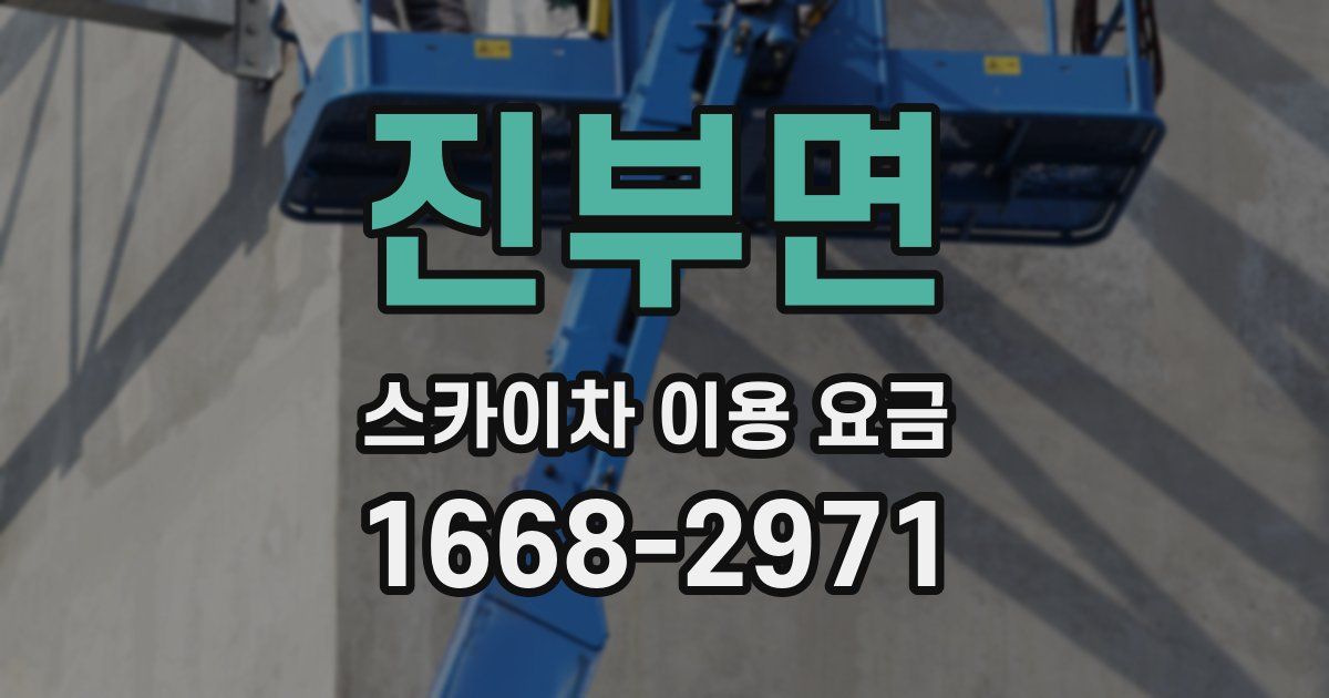 진부면 스카이차 이용 요금
