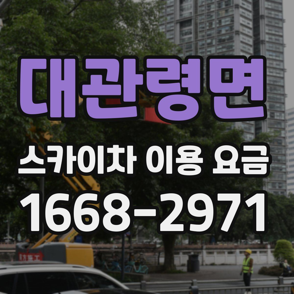 대관령면 스카이차 이용 요금