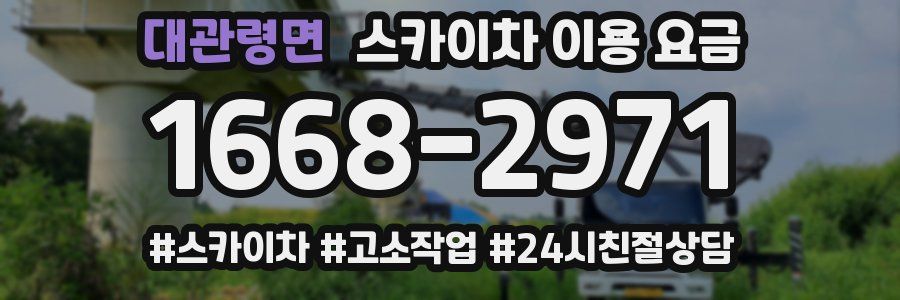 대관령면 스카이차 이용 요금