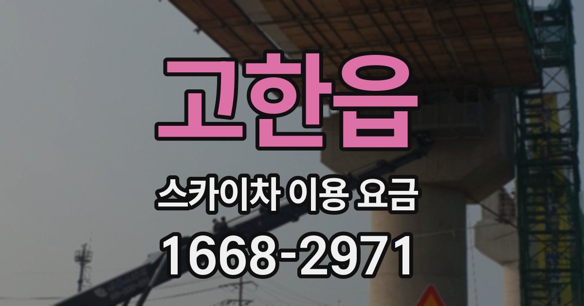 고한읍 스카이차 이용 요금