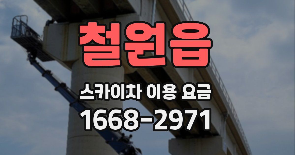 철원읍 스카이차 이용 요금