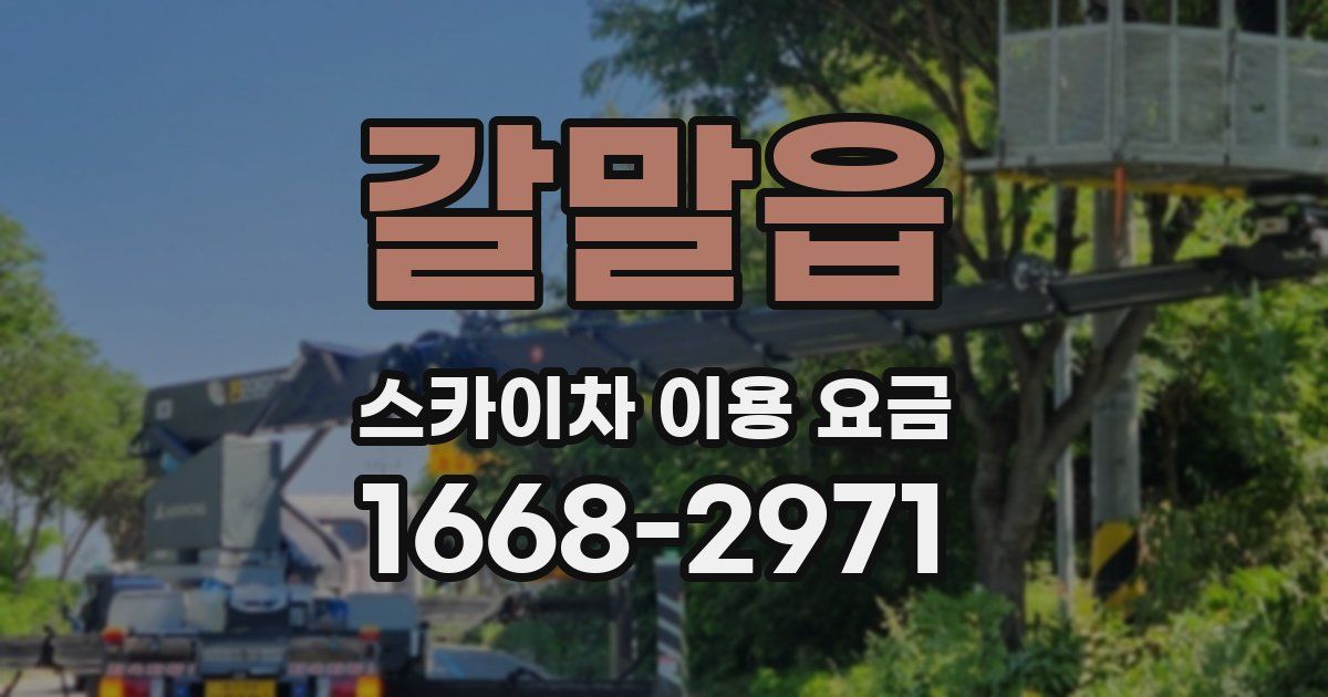 갈말읍 스카이차 이용 요금