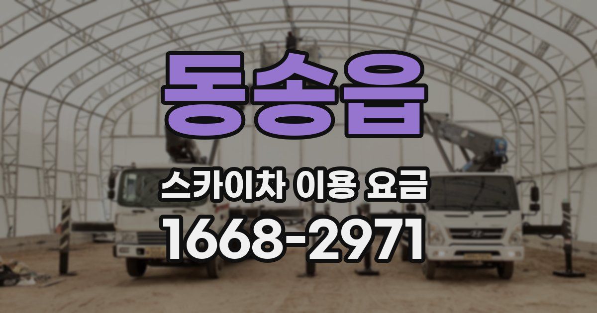 동송읍 스카이차 이용 요금