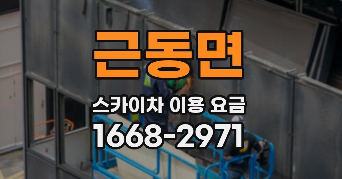 근동면 스카이차 이용 요금