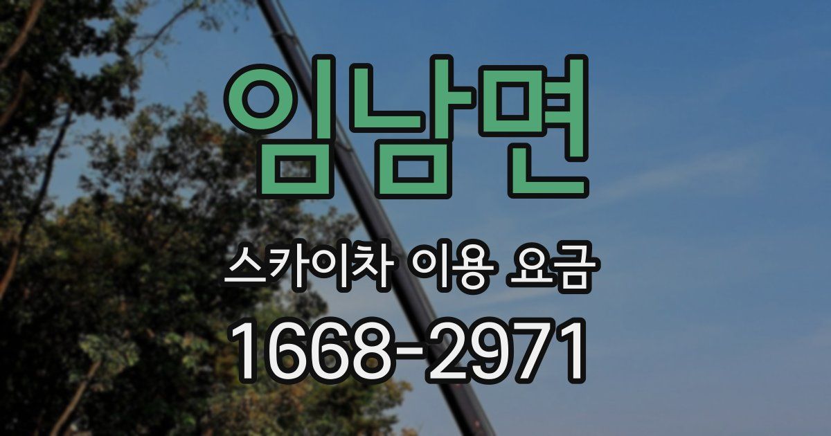 임남면 스카이차 이용 요금