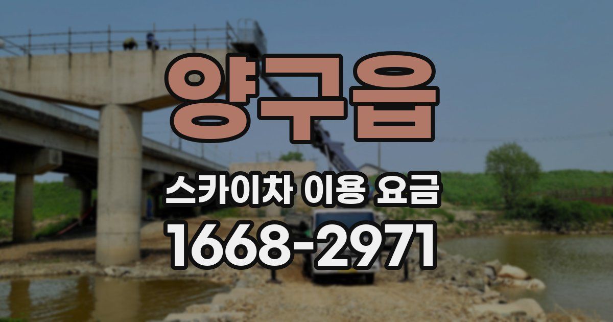 양구읍 스카이차 이용 요금