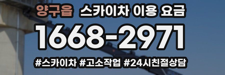 양구읍 스카이차 이용 요금