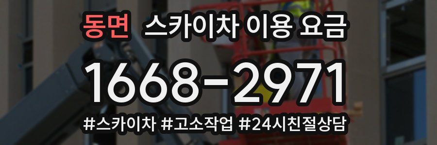 동면 스카이차 이용 요금