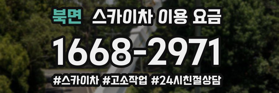 북면 스카이차 이용 요금