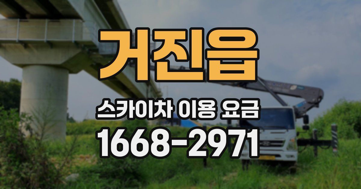 거진읍 스카이차 이용 요금