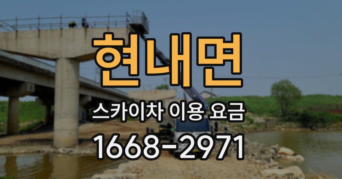현내면 스카이차 이용 요금