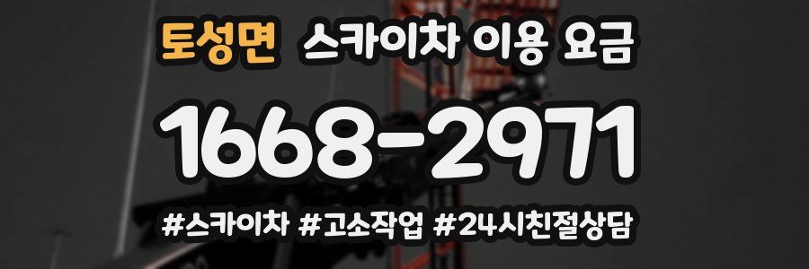 토성면 스카이차 이용 요금