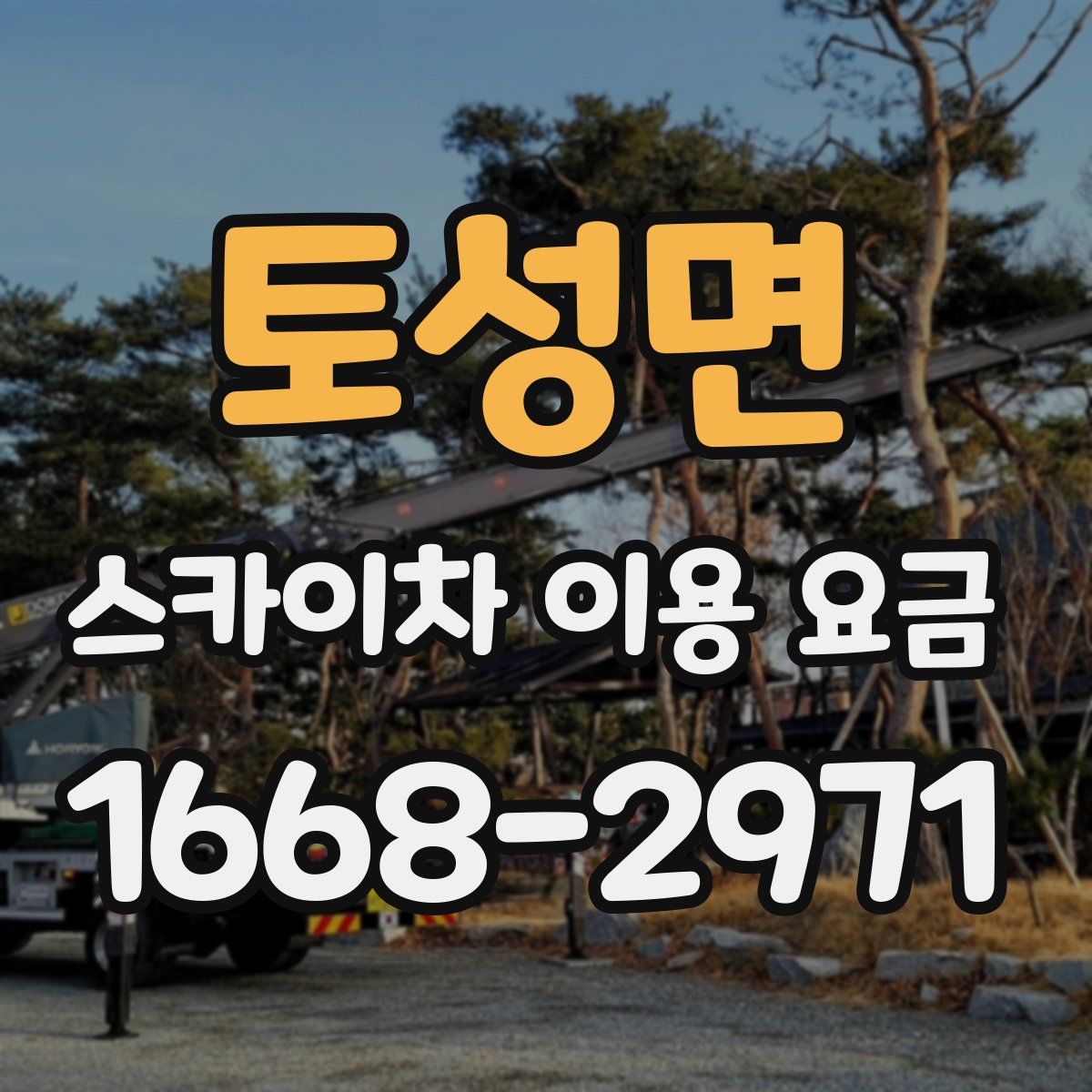 토성면 스카이차 이용 요금