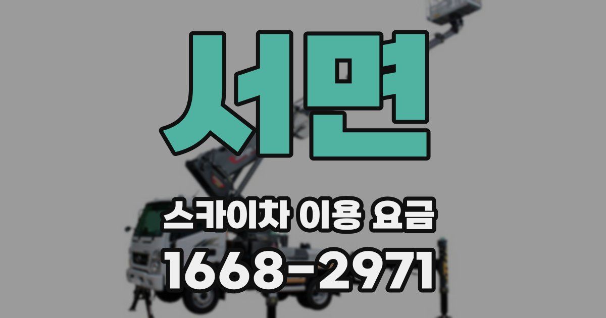 서면 스카이차 이용 요금