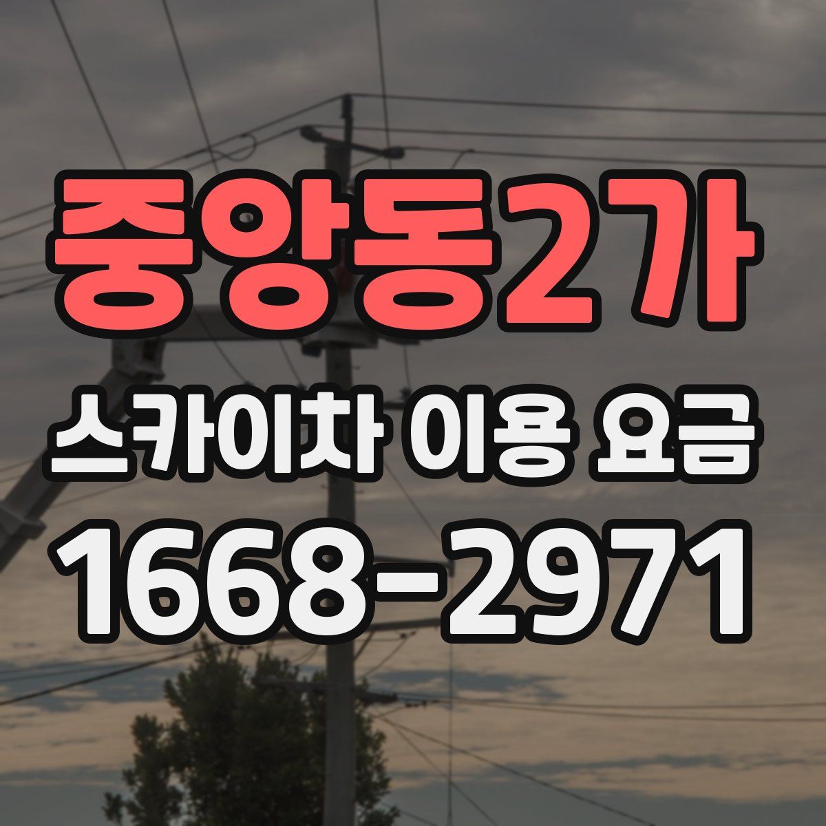 중앙동2가 스카이차 이용 요금