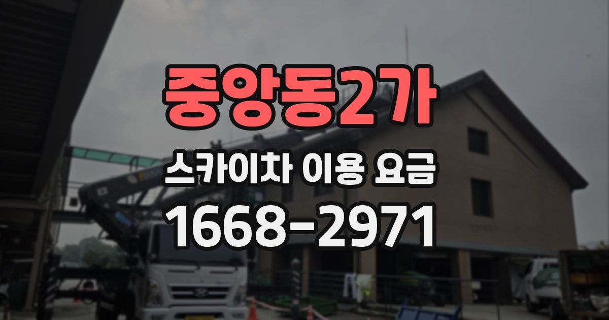 중앙동2가 스카이차 이용 요금