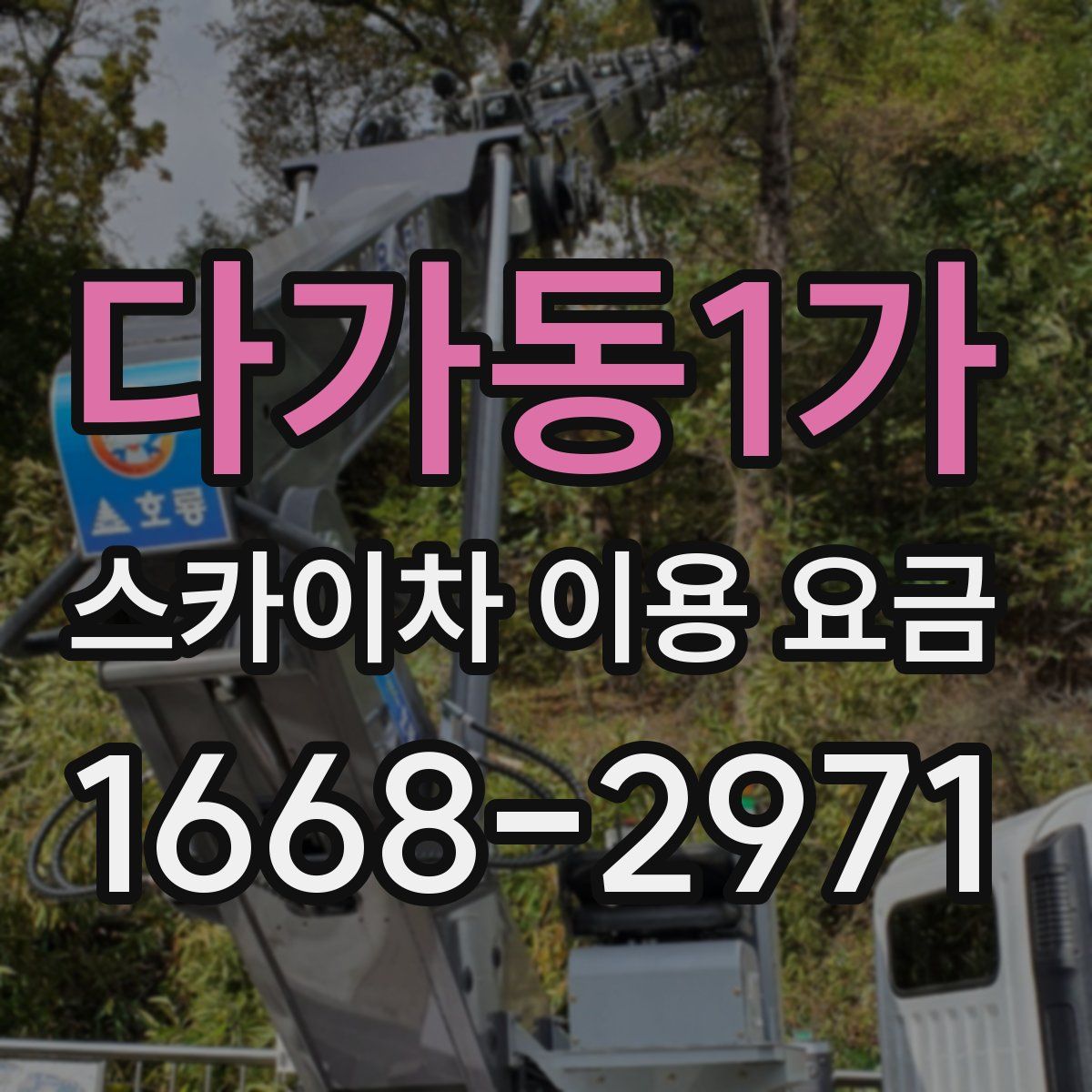 다가동1가 스카이차 이용 요금