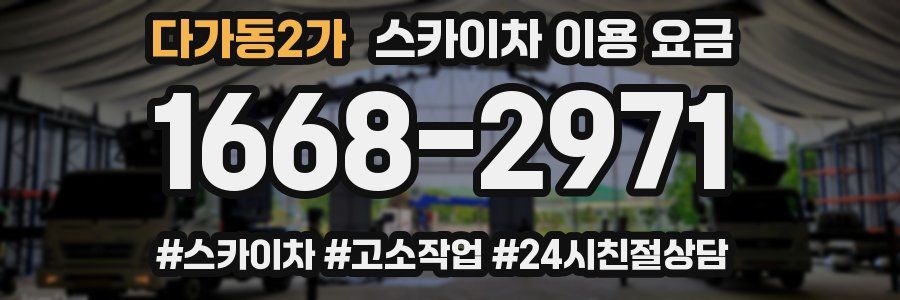 다가동2가 스카이차 이용 요금
