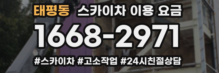 태평동 스카이차 이용 요금