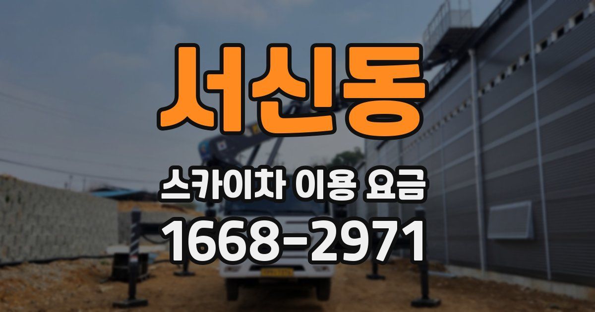 서신동 스카이차 이용 요금