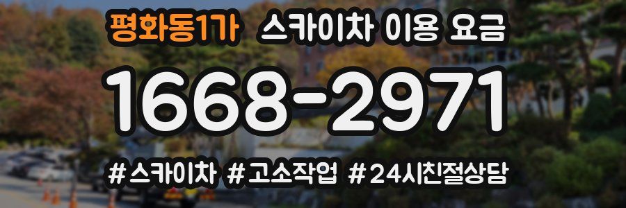평화동1가 스카이차 이용 요금