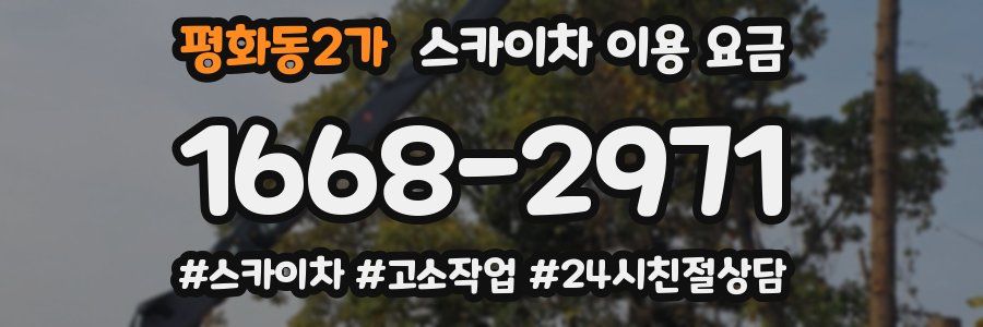 평화동2가 스카이차 이용 요금