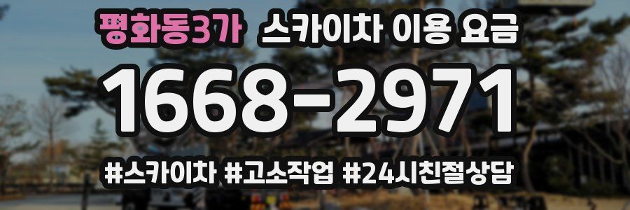 평화동3가 스카이차 이용 요금