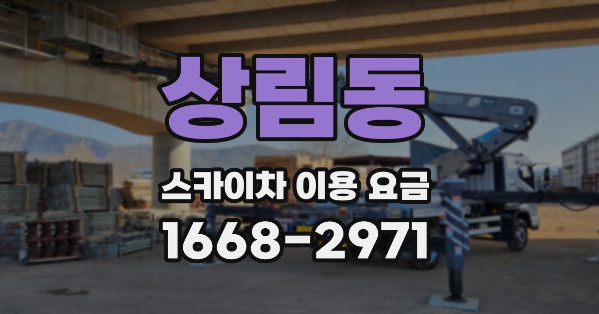 상림동 스카이차 이용 요금