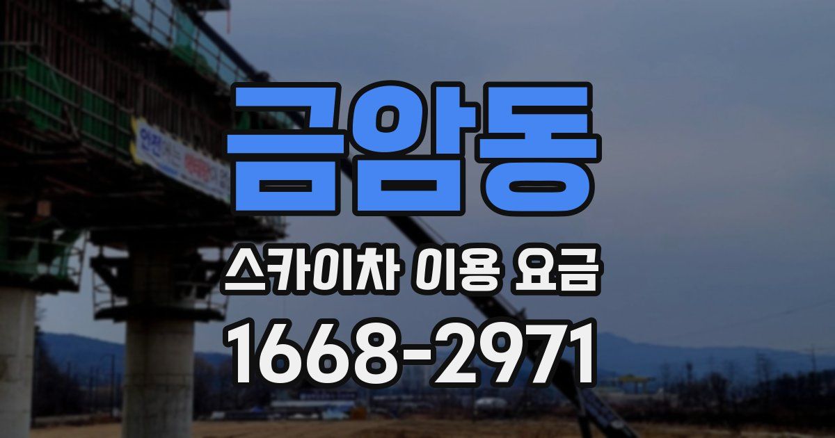 금암동 스카이차 이용 요금