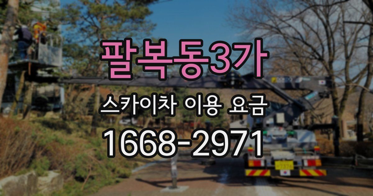 팔복동3가 스카이차 이용 요금