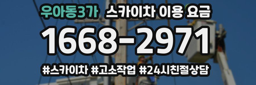 우아동3가 스카이차 이용 요금