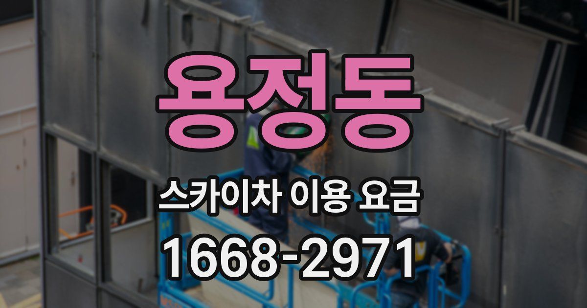 용정동 스카이차 이용 요금