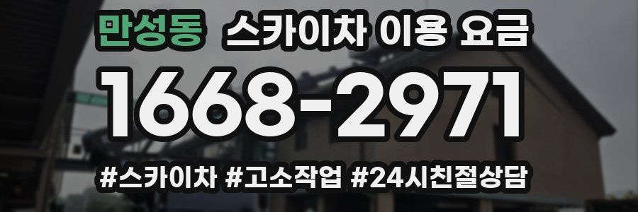 만성동 스카이차 이용 요금