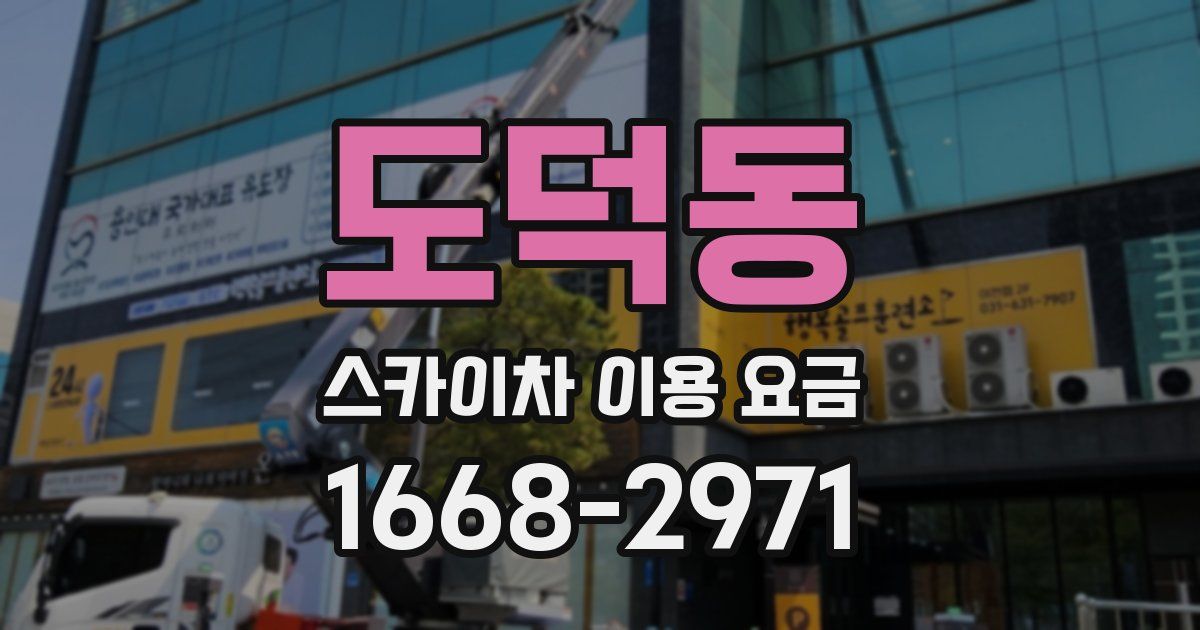 도덕동 스카이차 이용 요금