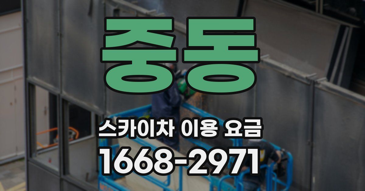 중동 스카이차 이용 요금